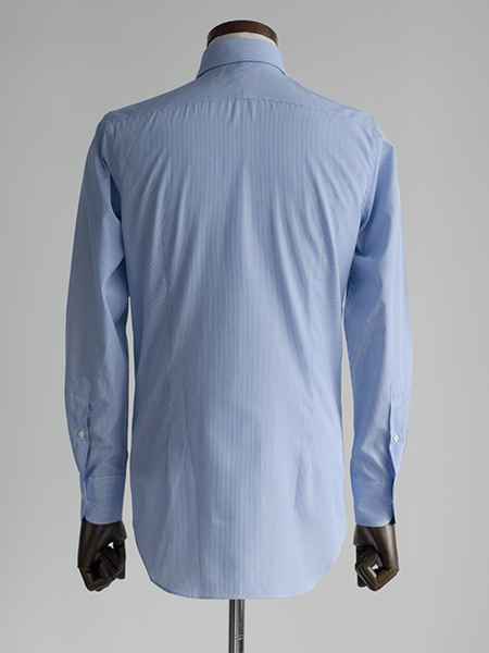 ドレスシャツ,スリムフィット,ブルーストライプ,ブロード「ITAL