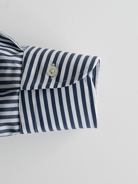 ドレスシャツ,スリムフィット,ネイビーロンドンストライプ,ブロード