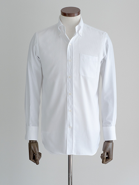 Q オーダー品 カジュアルシャツ フレンチブルドッグ刺繍 オックスフォードシャツ