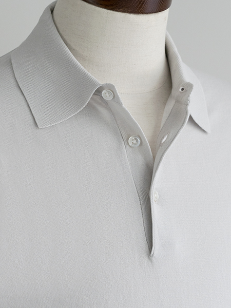 TXPX様Drumohr アイボリー ポロシャツ 半袖　クルーネックサマーニット TXPX様Drumohr アイボリー ポロシャツ 半袖 クルーネックサマー