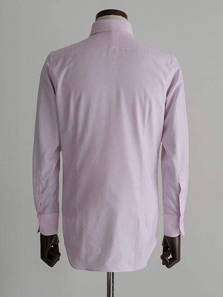 ドレスシャツ,スリムフィット,ピンク無地,オックス「ITAL STYLE SHIRT